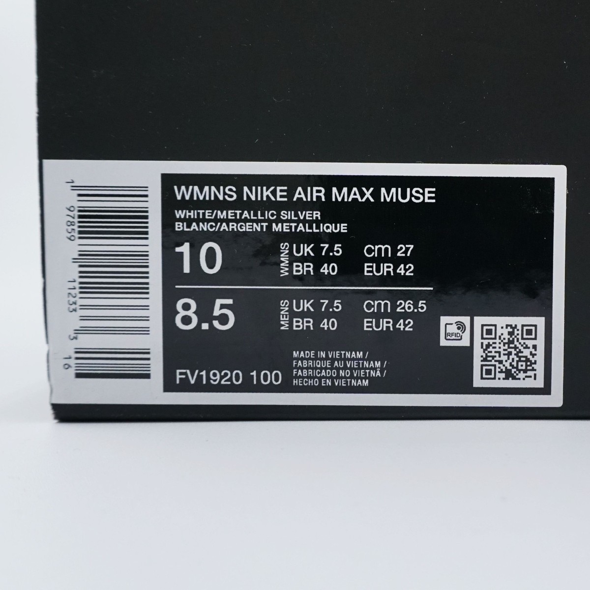 Nike Air Max Muse Y2K Runner Casual White Metallic Silver FV1920