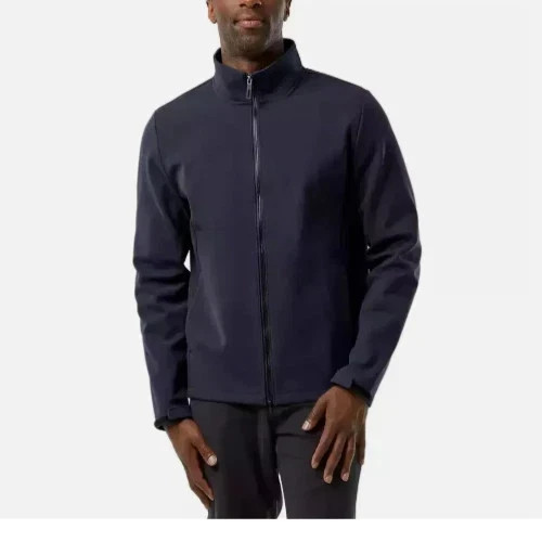 NEW 32 Degrees Men's Size M Full-Zip Jacket Polyester Navy Blue Windbreaker - Picture 1 of 9