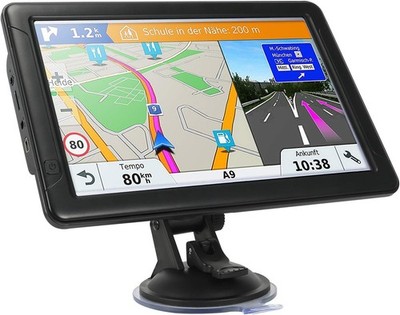 GPS Navigator for Car Truck RV, 9-inch High-Definition Touch Screen，2025 Maps (F
