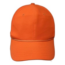 Signatures Baseball Cap Orange Green OS Snapback Rope Structured Blank Plain Hat