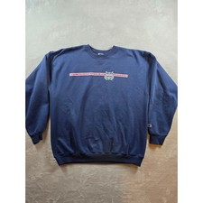 Arizona Wildcats Sweatshirt Men L Blue Crewneck Fleece Champion Fits Small Read