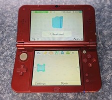New Nintendo 3DS XL LL Metallic Red Console Stylus Included.