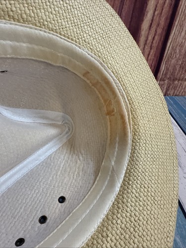 Original Panama Jack Straw Hat Mens Floral Tropical Band Size Large Lightweight - Picture 6 of 6