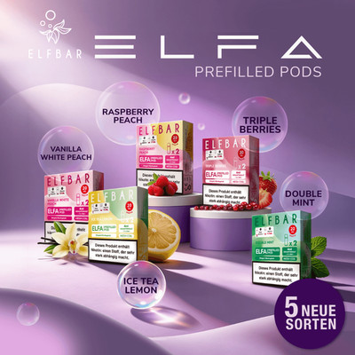ELFBAR ELFA Prefilled Pods E-Zigarette I E-Liquid 2x2ml mit 20mg Nikotin NicSalt