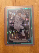 Austin Wells RC – 2023 Bowman Chrome Aqua /199 (#136/199)