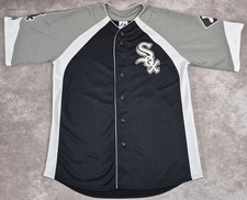 Chicago White Sox Carlos Quentin 20 Majestic MLB Jersey Black Gray Men  s L
