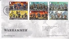 GB ROYAL MAIL FDC FIRST DAY COVER 2023 WARHAMMER STAMP SET TALLENTS PMK