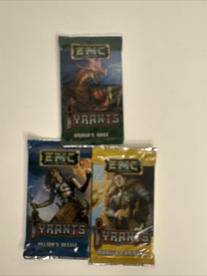Epic Card Game Tyrants Expansion Lot Of 3 New Sealed Draka Helion Markus
