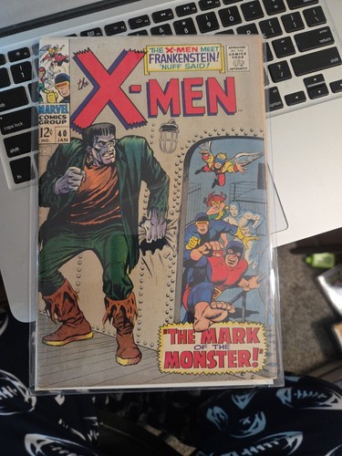 The X-Men #40 (Marvel Comics 1968) Silver Age First Frankenstein Appearance