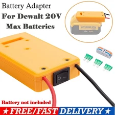 DIY Adapter Power Wheels For Dewalt 20V Max Battery with Fuse & Wire terminals