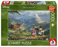 4001504599386 Puzzle Pq 1000 Myszka Miki&Minnie W Alpach G3 Schmidt