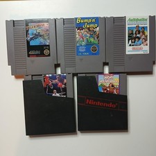 5 Nintendo (NES) cartridges: Mike Tyson's Punch-Out, Tiger-Heli, Bump N Jump..++