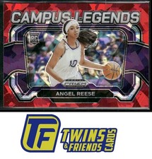 2024 Panini Prizm Draft Picks #4 Angel Reese Campus Legends Prizms Red Ice