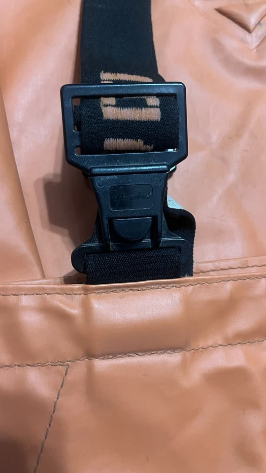 Grundens Clipper Pesca Babero Pantalones y Brigg 40 Conjunto Parka Con Capucha Para Hombres L Naranja Foto 3 de 4