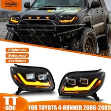 For 2006-2009 Toyota 4runner 4th Gen Led Headlights Wsequential Front Lamps2