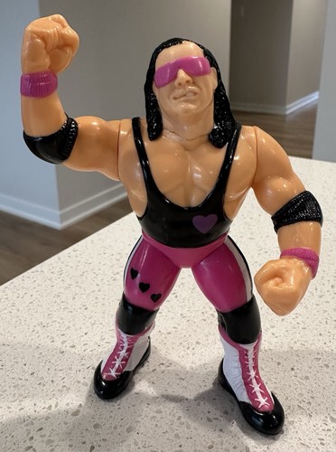 WWF Hasbro Bret Hart Purple Heart Action Works VER...