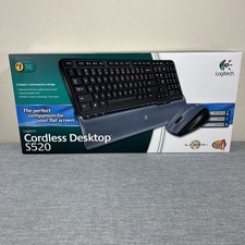 Logitech Cordless Desktop S520 Keyboard and Laser Mouse  New In Box Sealed