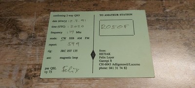 TO AMATEUR STATION SCHWEIZ LUZERN ???????? QSL KARTE ???
