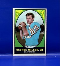 1967 Topps George Wilson Jr. Rookie Miami Dolphins #76 RC