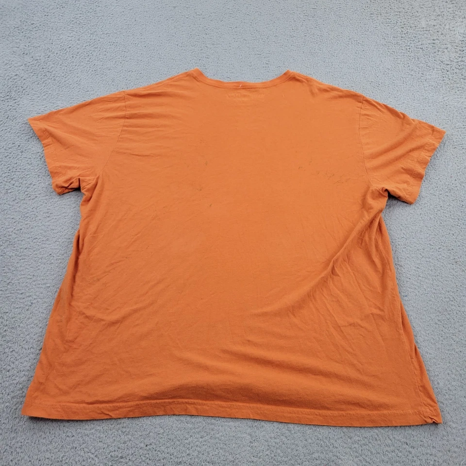 Camisa Margaritaville Para Hombres 3XL Naranja Logo Gráfico Manga Corta Pez Espada Foto 2 de 4