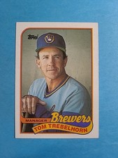 Tom Trebelhorn 1989 Topps Baseball Card # 344 J9342