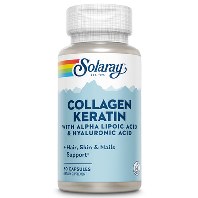 Solaray Type I, II & III Collagen Keratin | 60 Caps, 30 Serv.