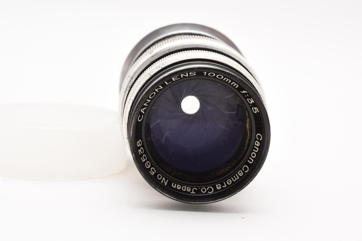 Exc+5 w/ finder] Canon 100mm f/3.5 Lens LTM L39 Leica Screw Mount