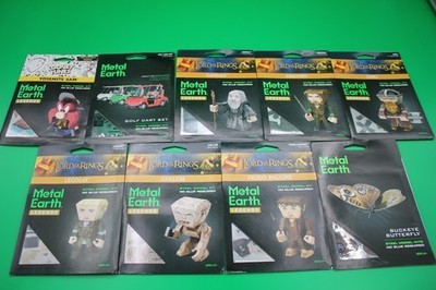 Lot Of 9 METAL EARTH LEGENDS RETIRED DIFFERENT CHARACTERS NIB