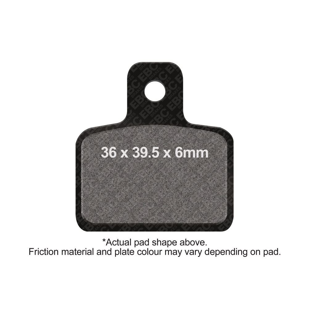 EBC TT Brake Pads Rear Right Scorpa TY-S 125 F Large Friction Area 2006 - 2007