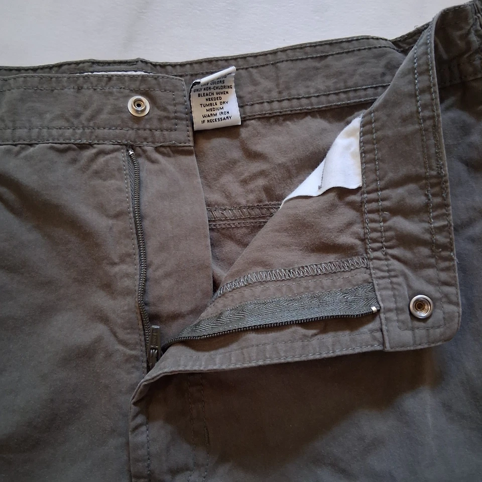 Pantalones Cortos Covington Para Hombres 34 Verde Ejército Ripstop Cintura Elástica Bolsillos de Carga Relajados Foto 4 de 4