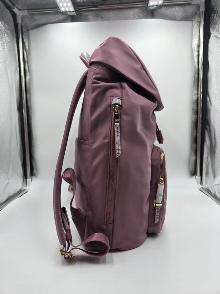 NEW TUMI V4 Women's Rose Ruby Laptop Backpack, 16'25" X 11" X 6" MSRP $450.00 - Image 4 of 4