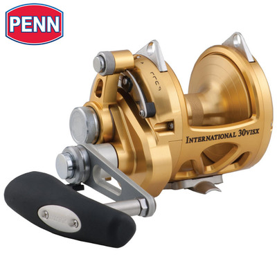 PENN Saltwater Conventional 2 Speed Reel International VI 30VISX Gold