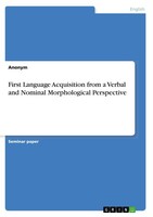 First Language Acquisition From A Verbal And Nominal Morphological Perspective A