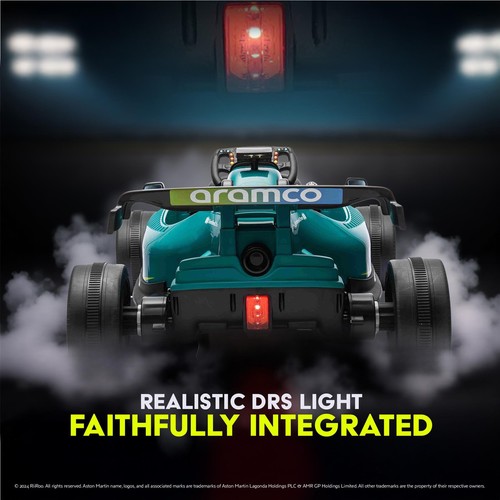 24V Aston Martin F1 Kids Electric Ride-On Car with Remote & Multimedia Console - Picture 6 of 12