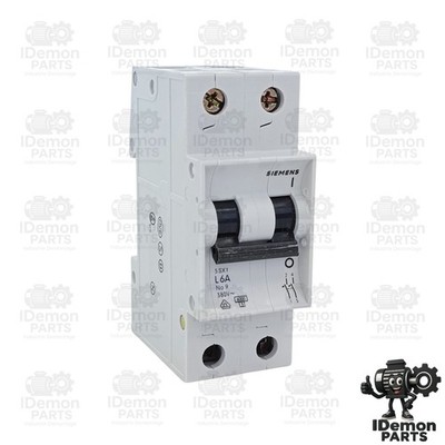 Siemens 5SX1 206-2 LS-Schalter 2-polig L6A 6000A Energieklasse 3 DIN-Schiene MCB