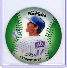 2026 Leaf Nation Baseball ANTHONY RIZZO Green Disc Chicago Cubs #10/25