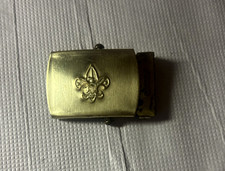 Vintage Boy Scouts of America Uniform Brass Buckle Made in USA