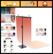 Photography Backdrop Kit - 6pcs Gradient Paper Backgrounds for Tabletop Mini Ite