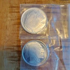 Two (2) 1 oz Silver Rounds - BuffaloHead/Bison - 2011