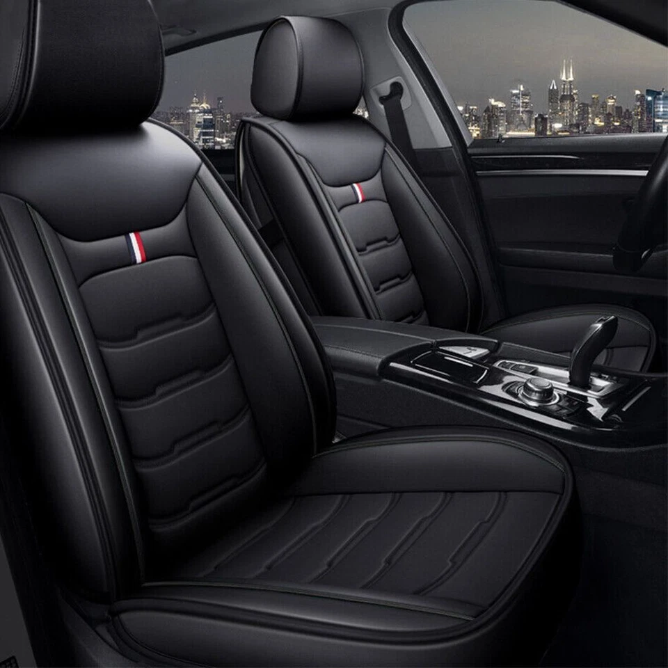 For Lexus IS250 ES350 ES250 Leather Car Full 5-Seat Cover Front Rear Protector - Image 3 of 4