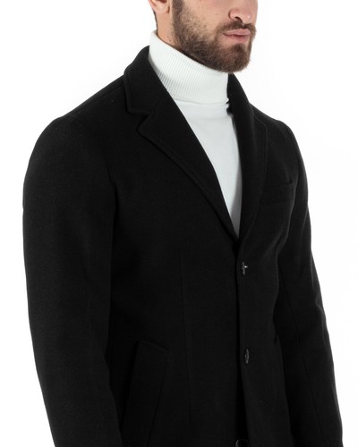 Abrigo De Un Botón Para Hombre Con Cuello Reverso En Varios Colores - Imagen 23 de 44