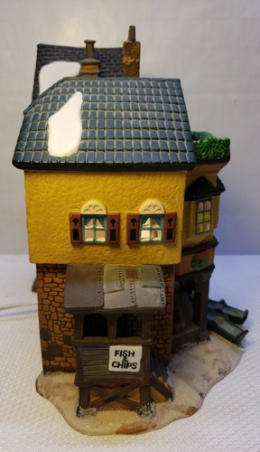 RETRO RARE DEPARTMENT 56 LIMITED EDITION "THE GRAPES" PORCELAIN LIGHTED BUILDING - Picture 7 of 12