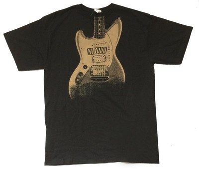 Nirvana Guitar Black TALL T Shirt New 