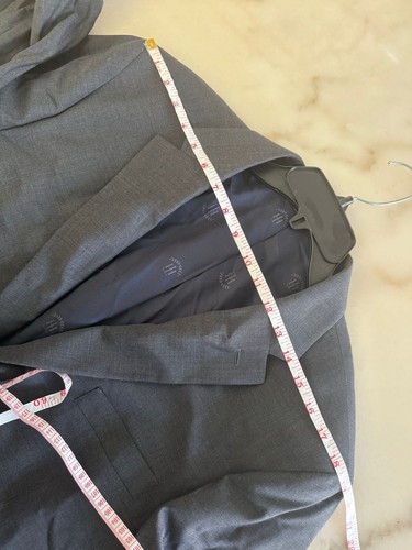 Tommy Hilfiger Herren Modern Fit Mantel Blazer Grau Größe 44R - Bild 4 von 8