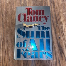 The Sum of All Fears - Tom Clancy Novel - HC / DJ 1991 - Jack Ryan Series