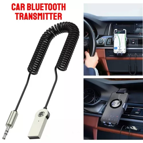 Bluetooth Aux Adapter Wireless Car Bluetooth Receiver USB to 3.5mm Jack