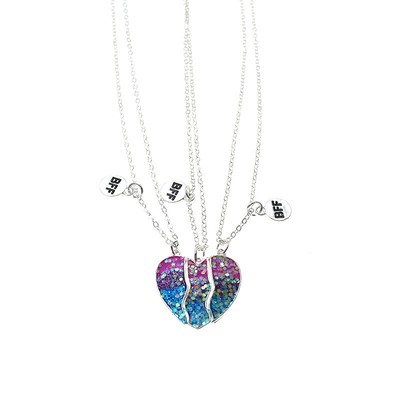 Trio necklaces best sale for friends