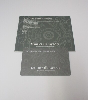 Carte De Garantie Neuve Maurice Lacroix - Modèle Les Classiques - Années 2000-2009