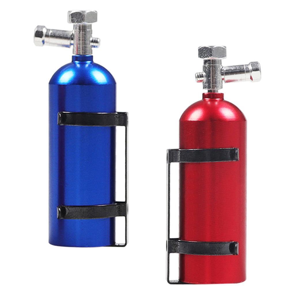 Booso Simulierte NOS-Stickstoffflasche Für 1/10 RC Crawler – Metall, Blau, 4,5 X 1,5 Cm