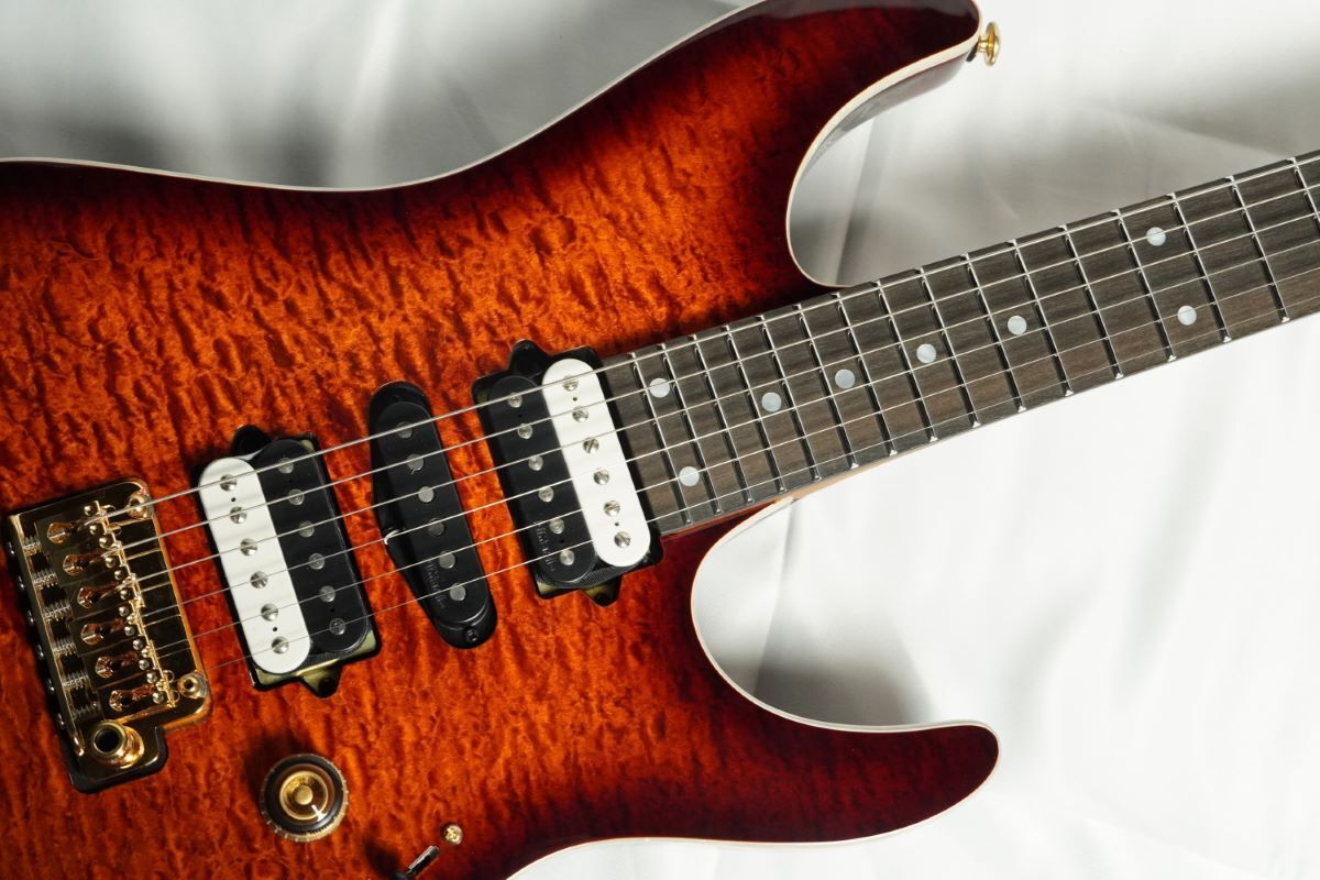 Ibanez Premium AZ47P1QM-DEB Dragon Eye Burst SPOT MODEL with gig